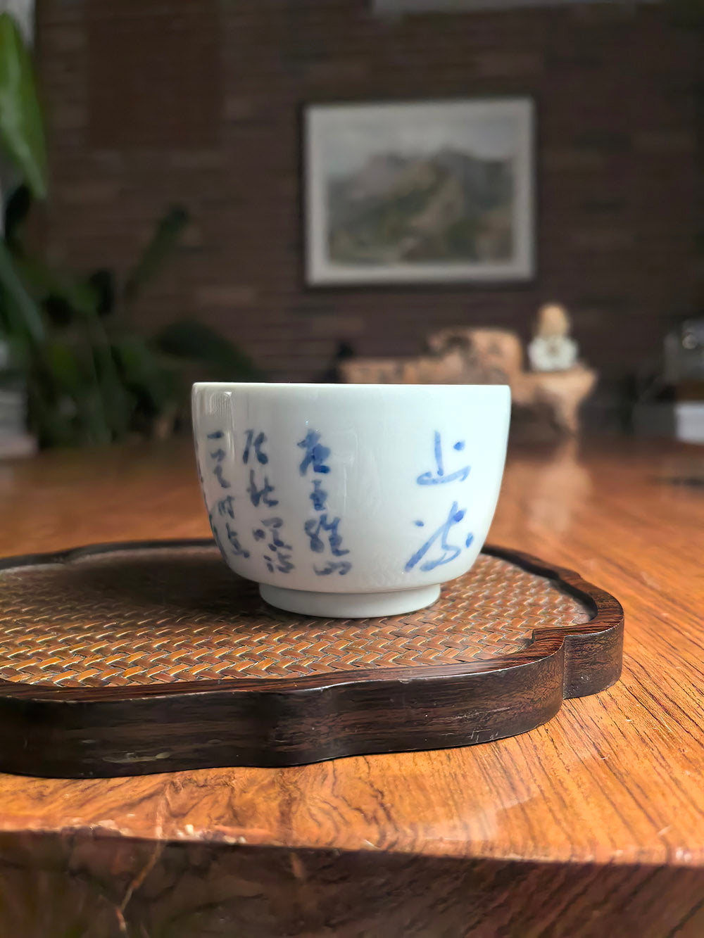 Jingdezhen Hand-Thrown Qingbai (Yingqing) Porcelain Folded-Base Tea Cup