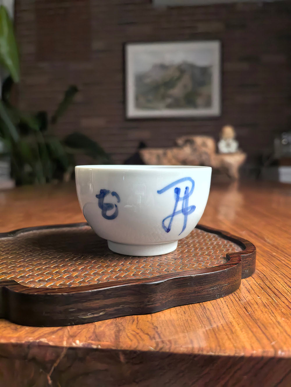 Jingdezhen Handmade Qingbai Porcelain Folded-Base Tea Cup