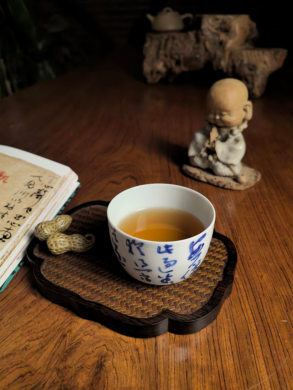 Hand-Thrown Jingdezhen Qingbai (Yingqing) Porcelain Folded-Base Tea Cup