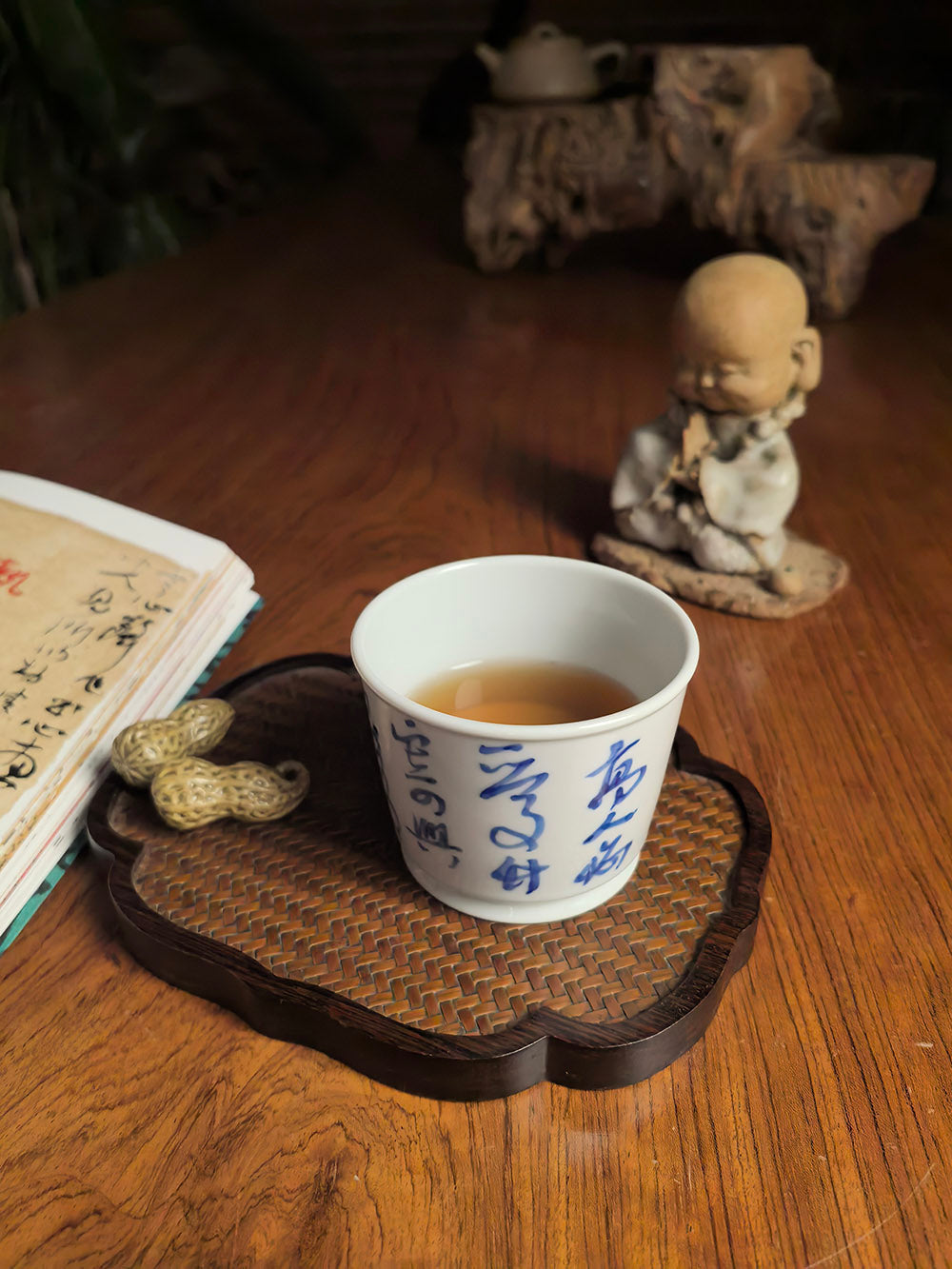 Jingdezhen Hand-Thrown Qingbai (Yingqing) Porcelain Horse Hoof Tea Cup