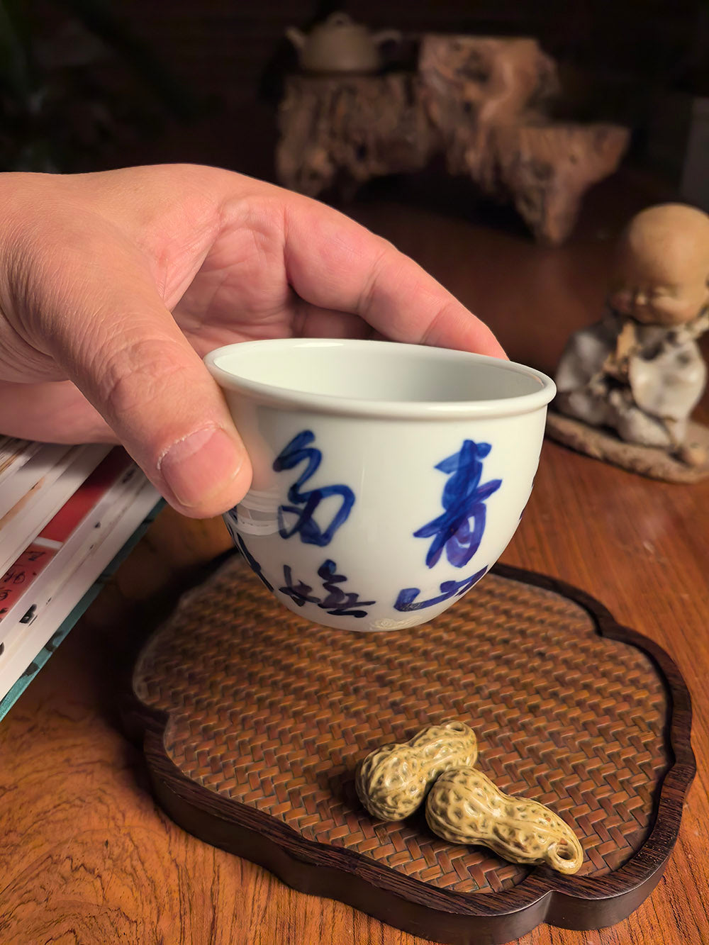 Jingdezhen Handmade Qingbai Porcelain 'Jar' Style Tea Cup (Gang Bei)