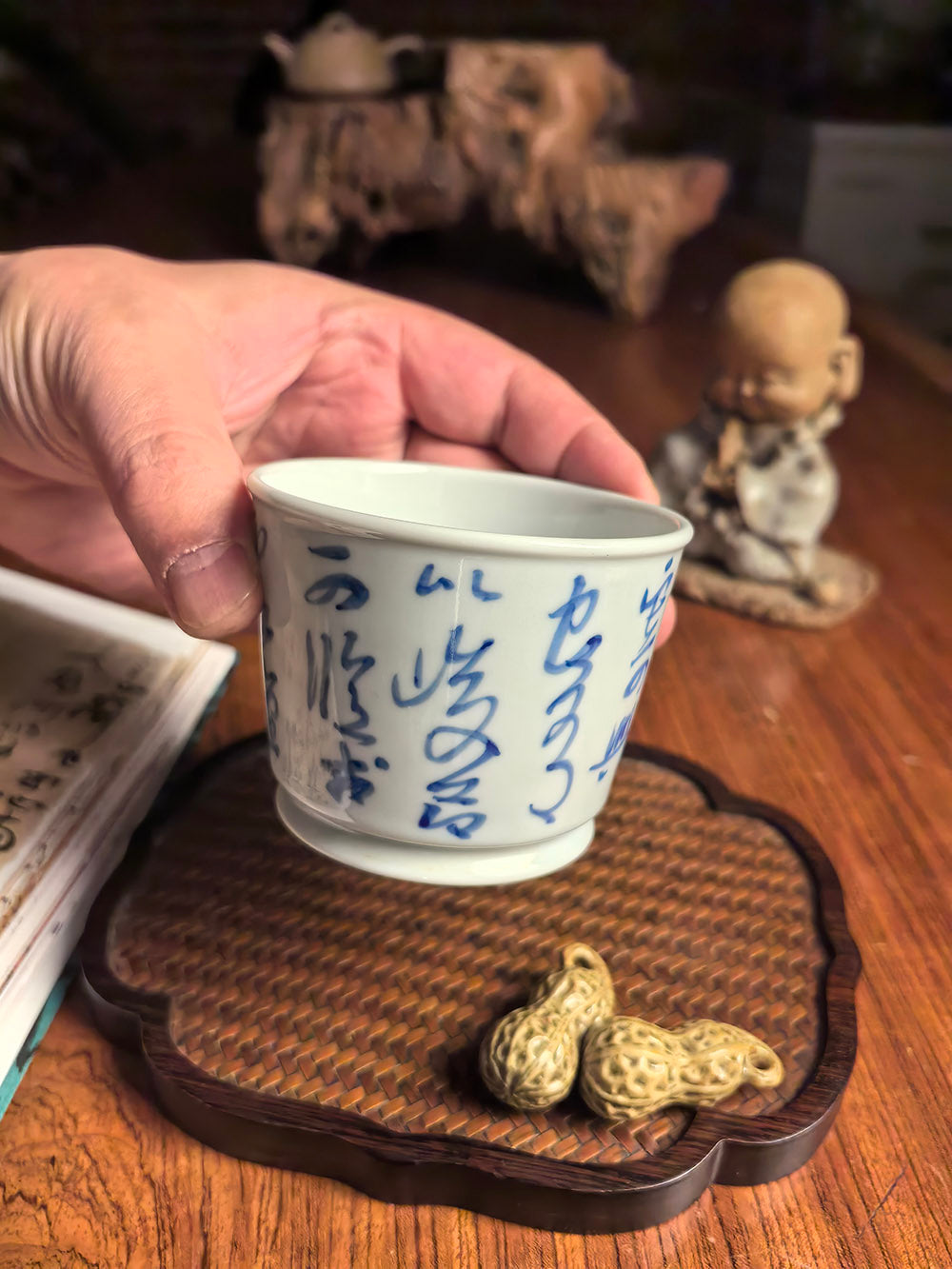 Jingdezhen Hand-Thrown Qingbai (Yingqing) Porcelain Horse Hoof Tea Cup